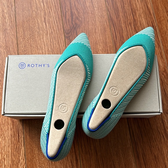 Rothy’s The Point Calypso Teal 6.5 EUC - Picture 2 of 10